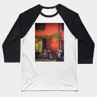 Italian House Bikes Milano Italy Baseball T-Shirt